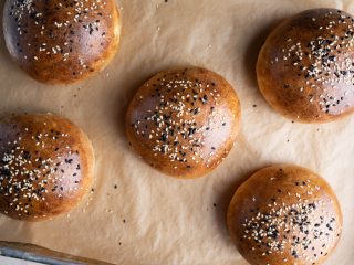Soft sourdough potato buns